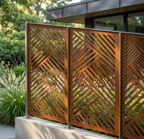 Corten Steel Privacy Screen